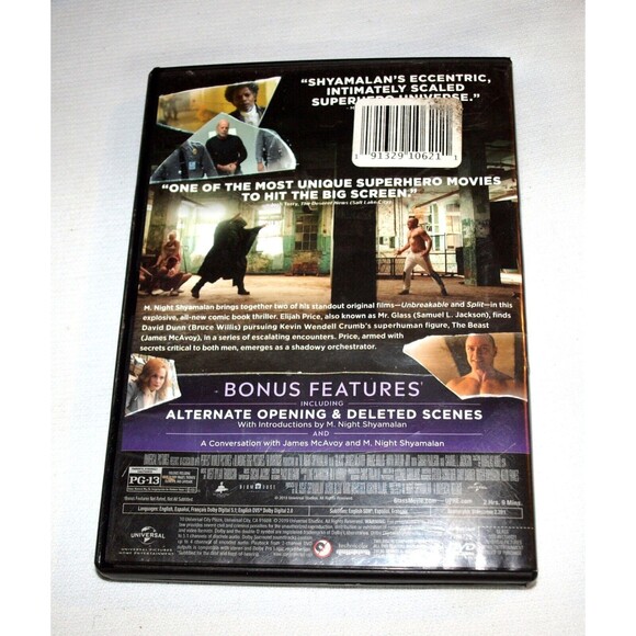 Glass [DVD] - DVD -  Very Good - Samuel L. Jackson,Sarah Paulson,Anya Taylor-Joy - Picture 2 of 3